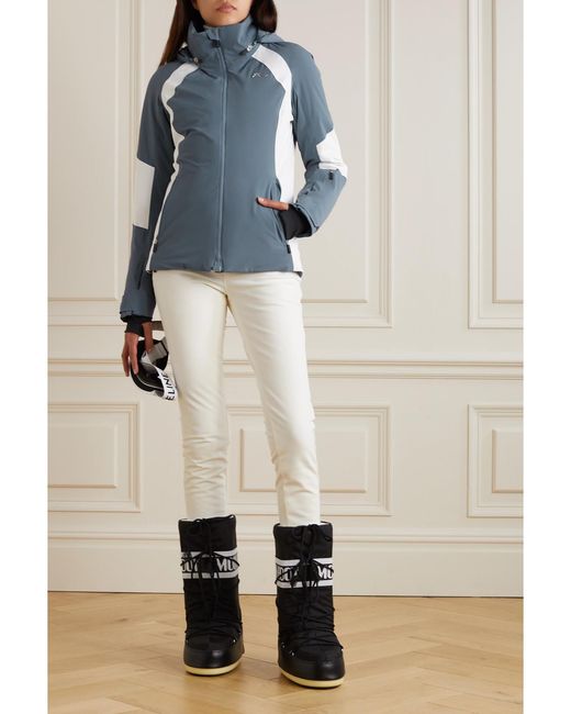 Kjus Blue Acrux Hooded Padded Shell Jacket