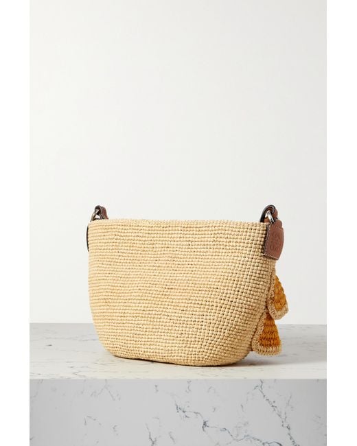 Loewe Raffia Pochette Shoulder Bag Yellow *Iyt961