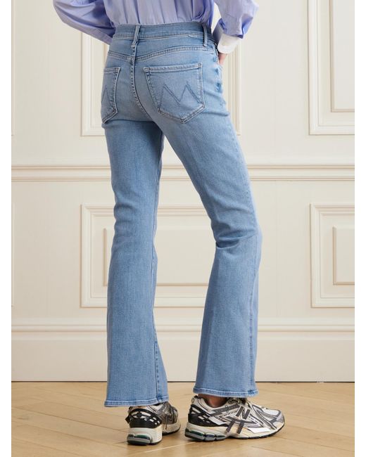 Mother Blue The Weekender High-Rise Flared Jeans