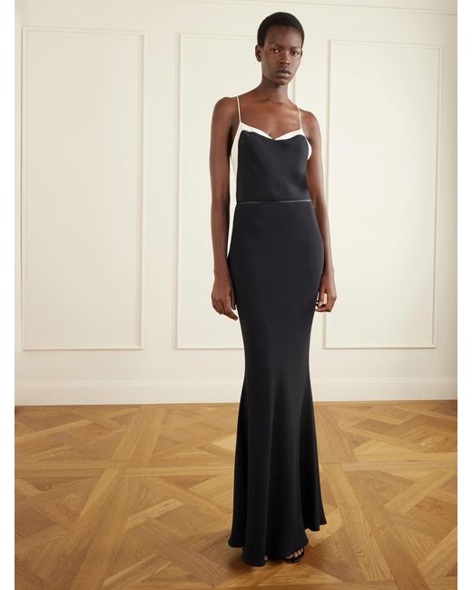 Tom Ford Black Enverse Satin Maxi Skirt