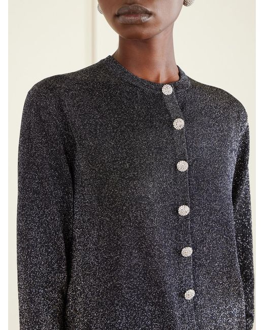 Dolce & Gabbana Black Metallic Knitted Cardigan