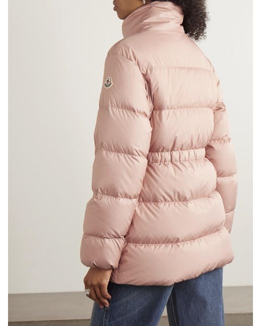 Moncler Pink Brossette Quilted Shell Down Jacket