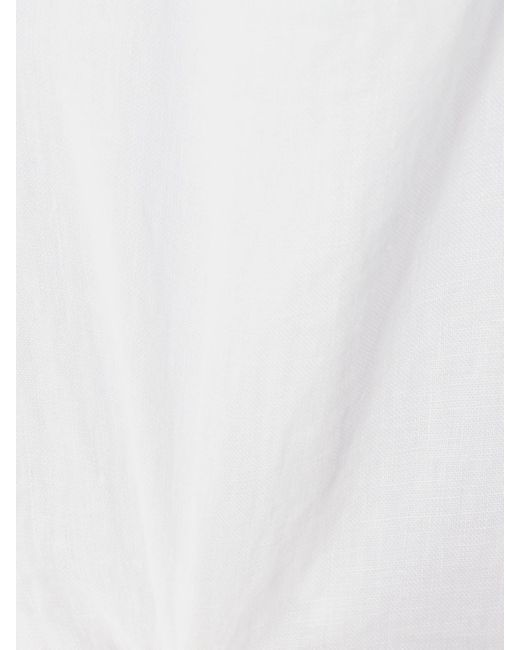 Robe-Chemise Midi En Lin James Perse en coloris White