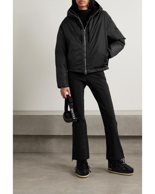 Aztech Mountain Black Casey Hooded Padded Ripstop Down Ski Jacket