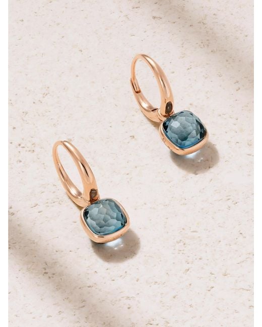 Pomellato Natural Nudo 18-Karat Rose Topaz Earrings