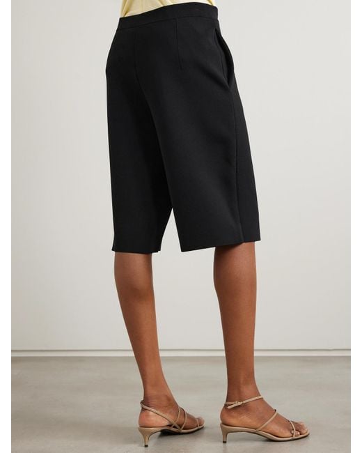 Totême  Black Shorts Aus Strick