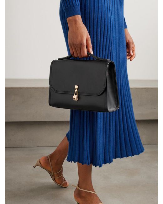 Gabriela Hearst Black Leonora Medium Leather Tote