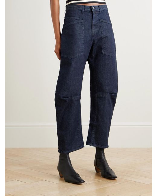 Nili Lotan Blue Shon Boyfriend Jeans