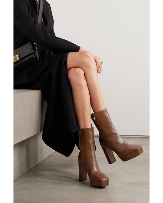 Latch croc embossed block heel boot sale
