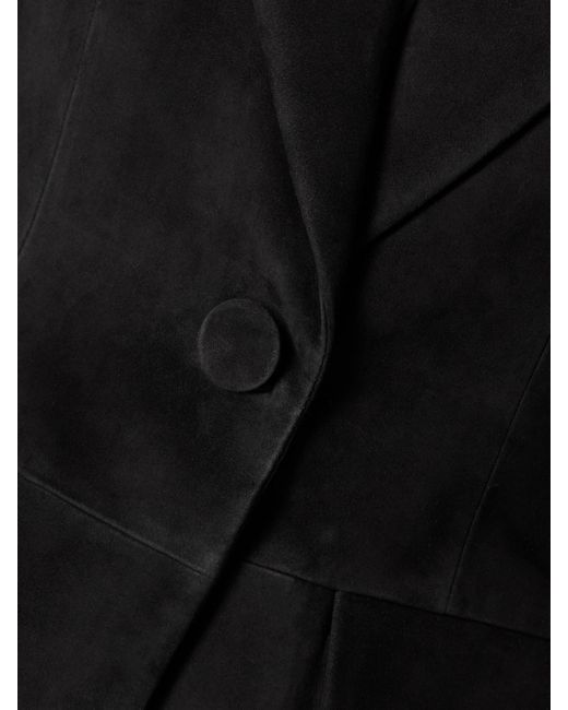 Alex Perry Black Suede Blazer