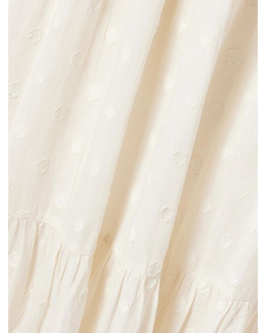 Robe Midi En Voile De Coton À Fil Coupé Et À Finitions En Crochet Palma Ulla Johnson en coloris Natural