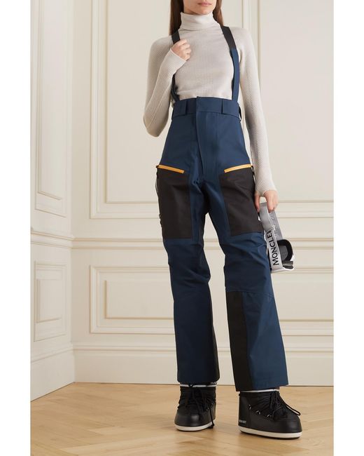 Snow Peak Blue Mountain Of Moods Layered Shell-Trimmed Ripstop Straight-Leg Ski Pants