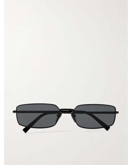 Prada Black Sonnenbrille Mit Eckigem Rahmen Aus Metall
