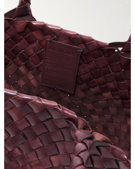 Dragon Diffusion Purple Egola Tote Aus Geflochtenem Leder