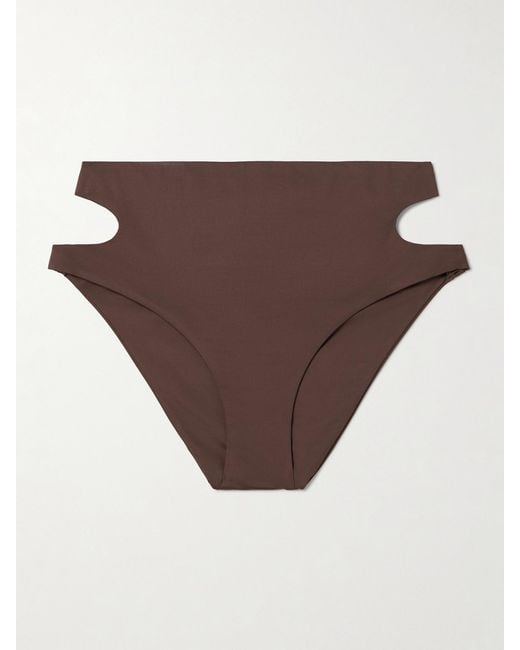 Kiki de Montparnasse Brown La Sirene Cutout Bikini Briefs