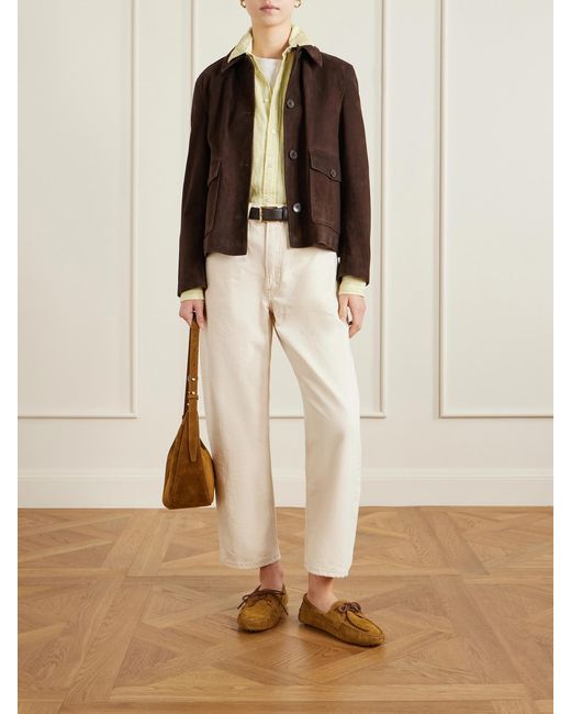 Polo Ralph Lauren Yellow Embroidered Striped Linen Shirt