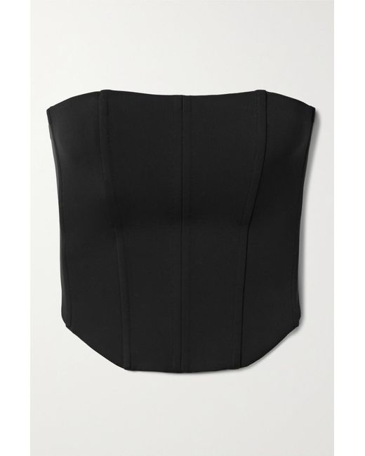 GOOD AMERICAN Sculpt Bustier Bikini Top in Black Lyst
