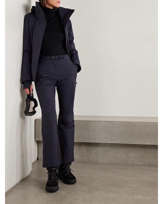 Moncler Blue Belted Bootcut Ski Pants