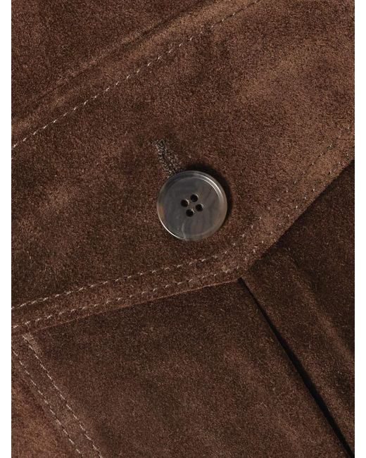 Arma Brown Helen Cropped Suede Jacket