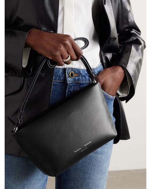 Proenza Schouler Black Bond Schultertasche Aus Leder