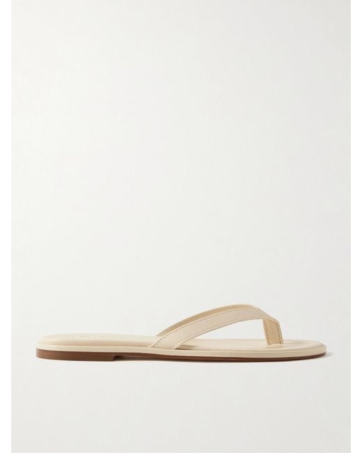 Aeyde Natural Melody Leather Flip Flops