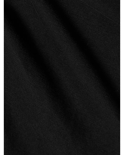 Mini-Jupe Portefeuille Asymétrique En Jersey De Coton À Drapés Berenice Isabel Marant en coloris Black
