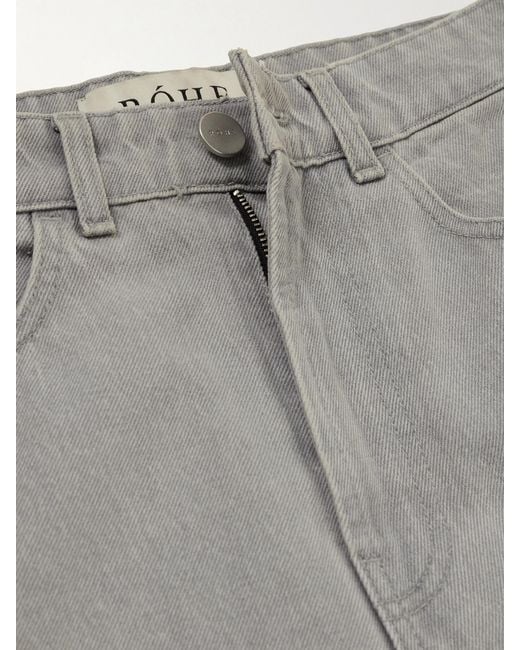 Rohe Gray High-Rise Wide-Leg Jeans