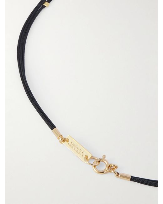 Isabel Marant White Happiness And-Tone, Enamel, Crystal And Cord Necklace