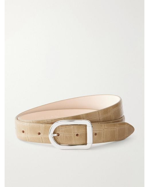 DEHANCHE Natural Mija Embossed Leather Belt