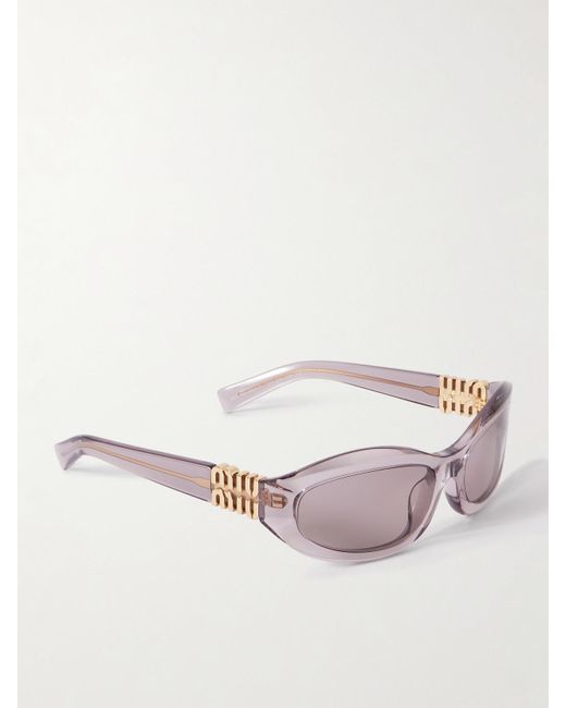 Lunettes De Soleil En D En Acétate Glimpse Miu Miu en coloris Pink