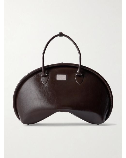 Acne Brown Bowlina Leather Tote
