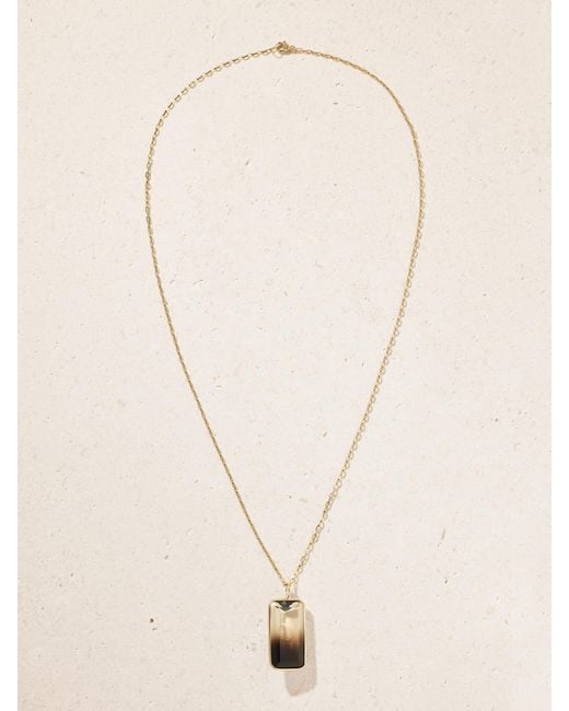 JIA JIA Natural Jumbo 14-Karat Smoky Quartz Citrine Necklace