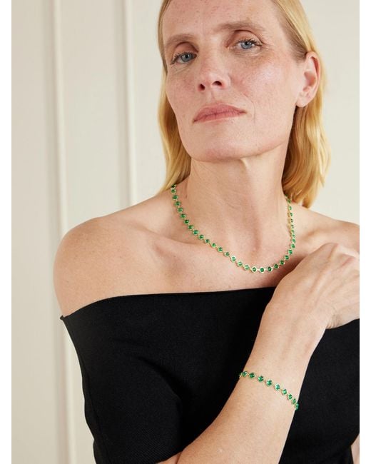 Irene Neuwirth Green 18-Karat Emerald Bracelet