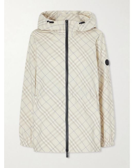 Burberry Natural Checked Shell Jacket