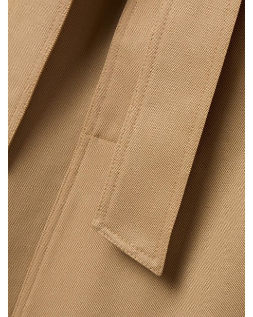 Marie Adam-Leenaerdt Natural Double-Breasted Wool-Twill Trench Coat