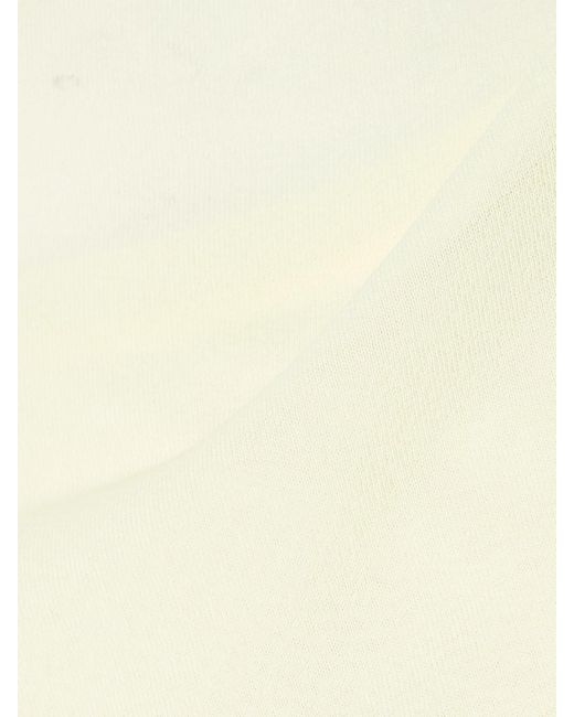 Proenza Schouler White Paula Draped Jersey Turtleneck Maxi Dress