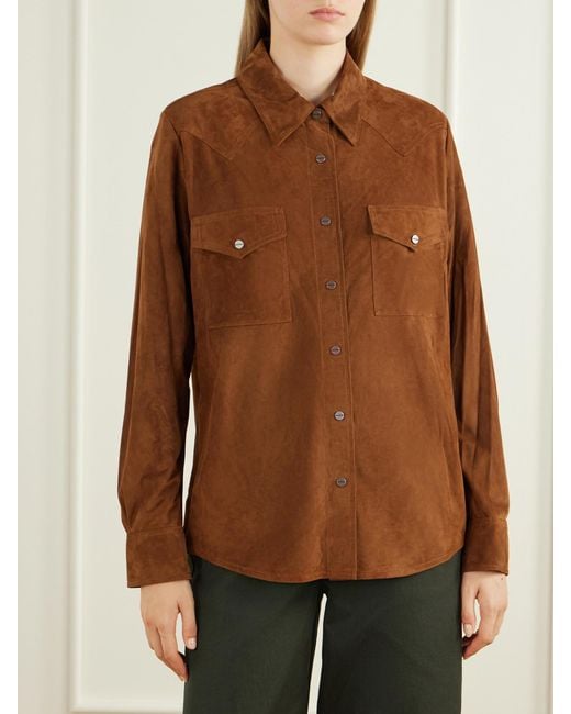 Twp Brown Suede Jacket