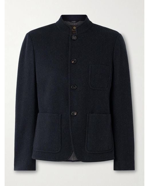 Loro Piana Blue Mini Spagna Cashmere-Blend Jacket