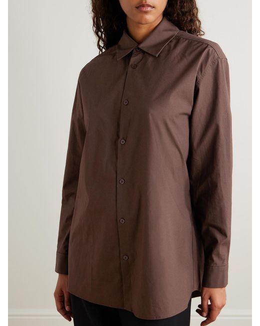 Kallmeyer Brown Cotton-Poplin Shirt