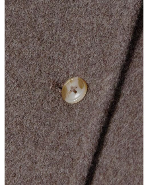 Loulou de Saison Brown Dunne Oversized Wool And Cashmere-Blend Jacket