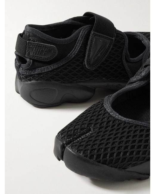 Nike Black Air Rift Sneakers Mit Geteilter Kappe Aus Mesh