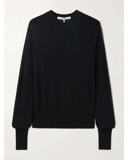 Another Tomorrow Black Wollpullover