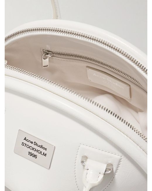 Sac Porté Épaule En Cuir Acne en coloris White
