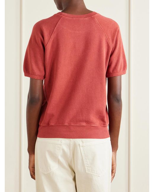 B Sides Red Cotton Jersey T-Shirt
