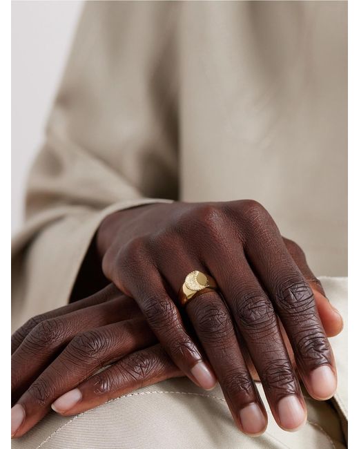 Yvonne Léon Natural Chevaliere Lune 9-Karat Diamond Ring