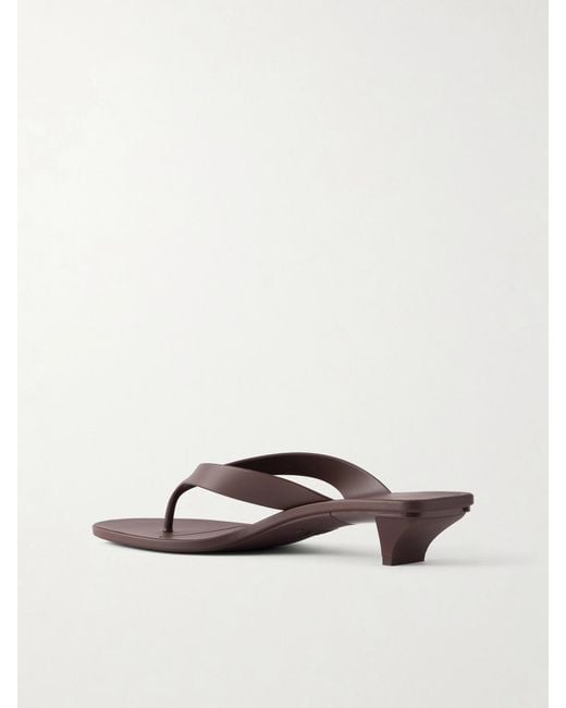 Gucci Brown Rubber Sandals