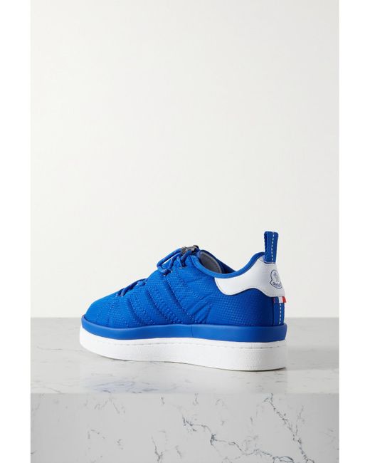 Moncler Genius Blue Adidas Originals Campus Leather-Trimmed Ripstop Sneakers