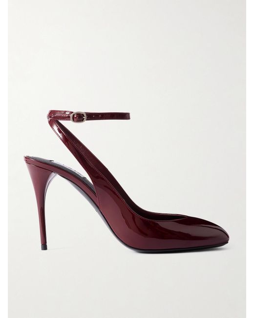 Alaïa Pink 90 Pumps Aus Lackleder
