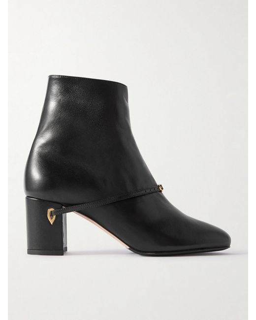JENNIFER CHAMANDI Black Danilo 65 Leather Ankle Boots