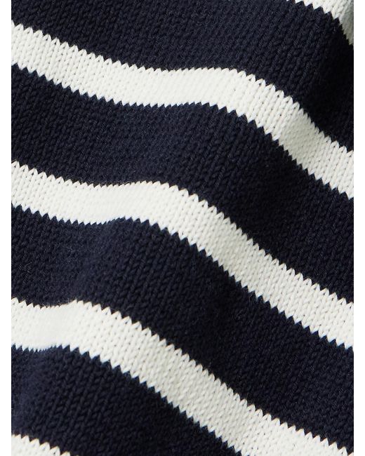 &Daughter Blue Shona Striped Organic Cotton Top